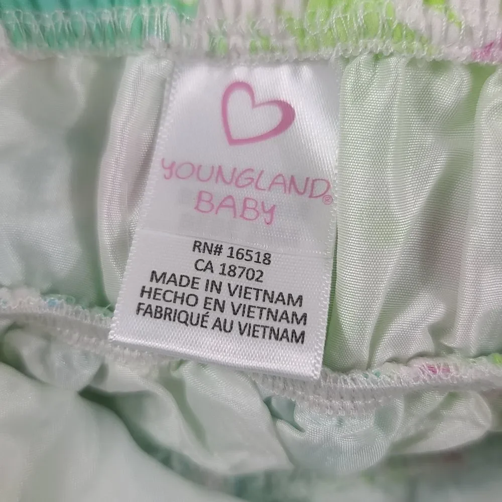 Youngland Floral Print Eyelet Dress 24 Months